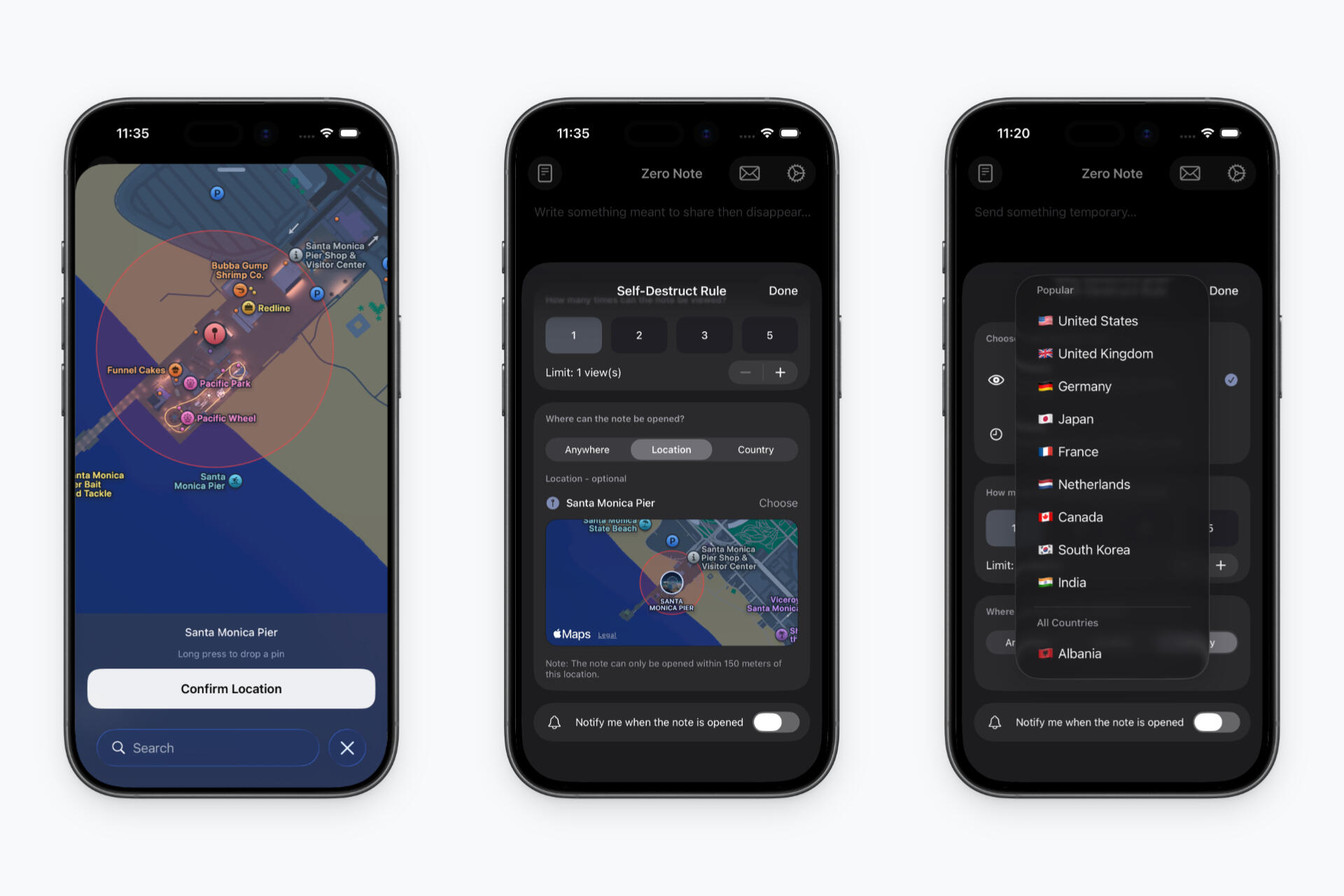 Zero Note: Self-Destructing Shareable Notes
